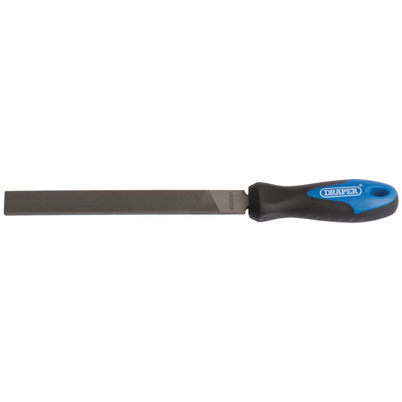 DRAPER Soft Grip Engineers Hand File and Handle, 150mm