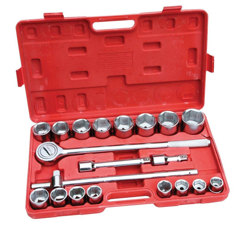 HILKA 21 pce 3/4" Drive Socket Set Metric