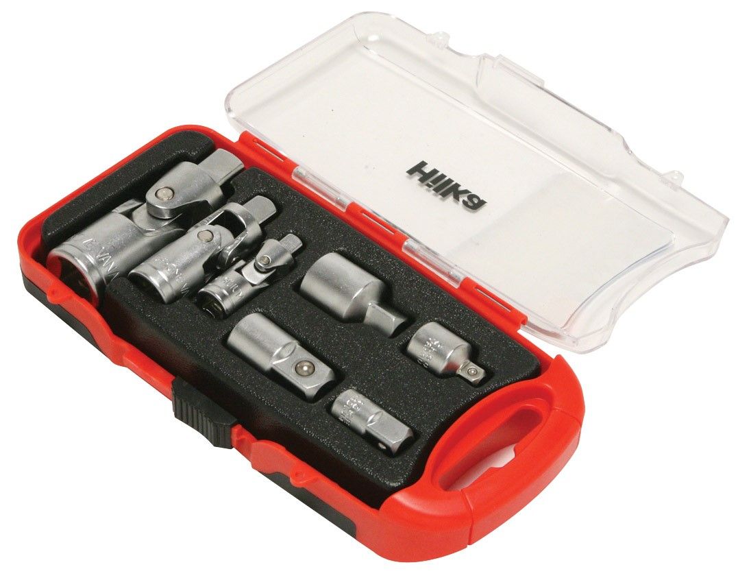 HILKA 7 pce Adaptor & Universal Joint Set