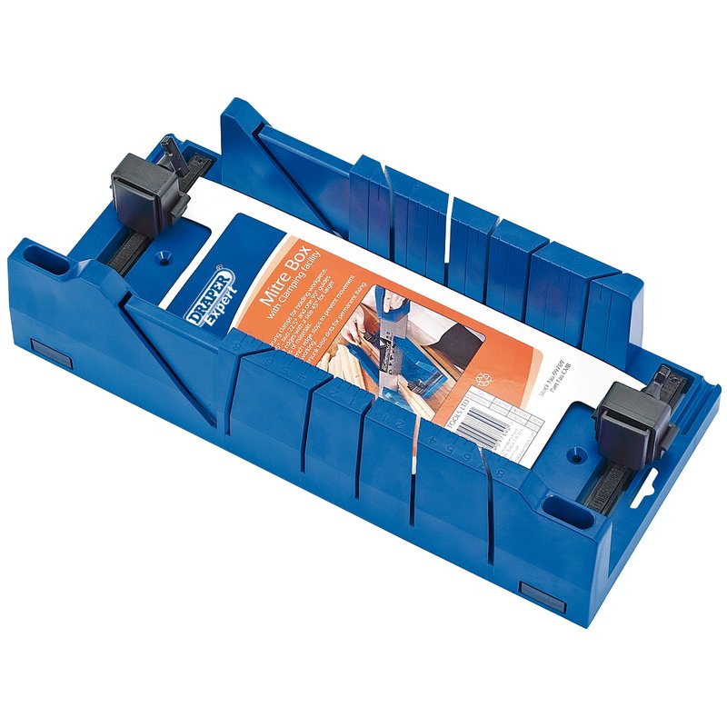 DRAPER Mitre Box with Clamping Facility, 367 x 116 x 70mm