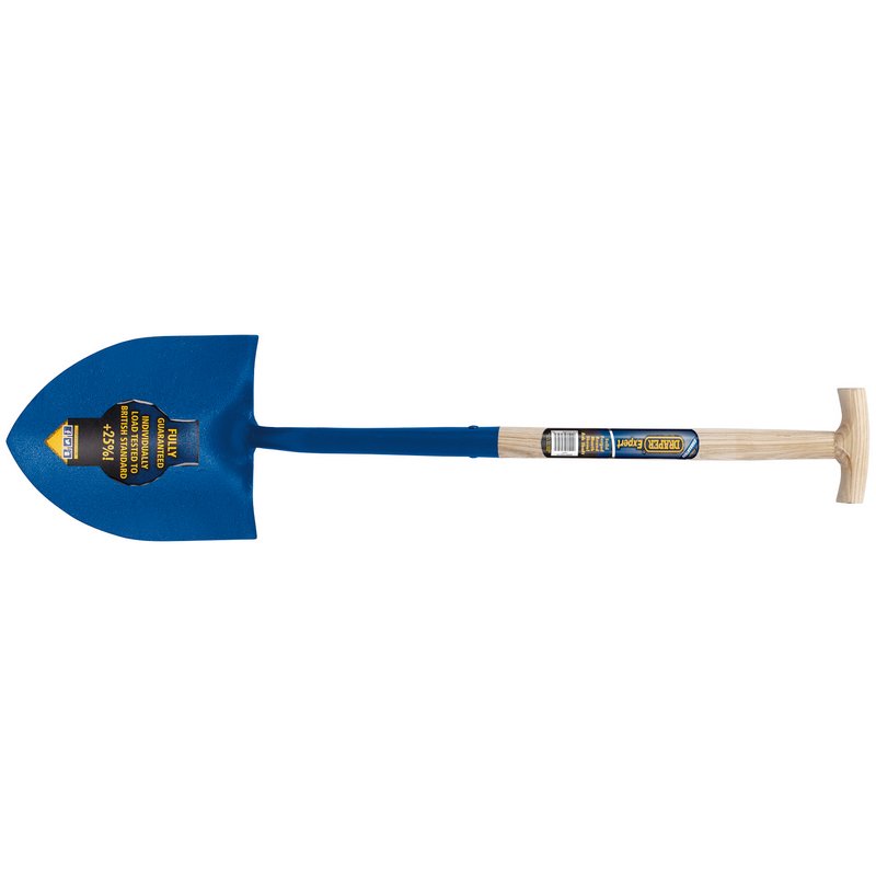 DRAPER Expert Contractors Round Mouth No.2 Shovel with Ash Shaft and T-Handle