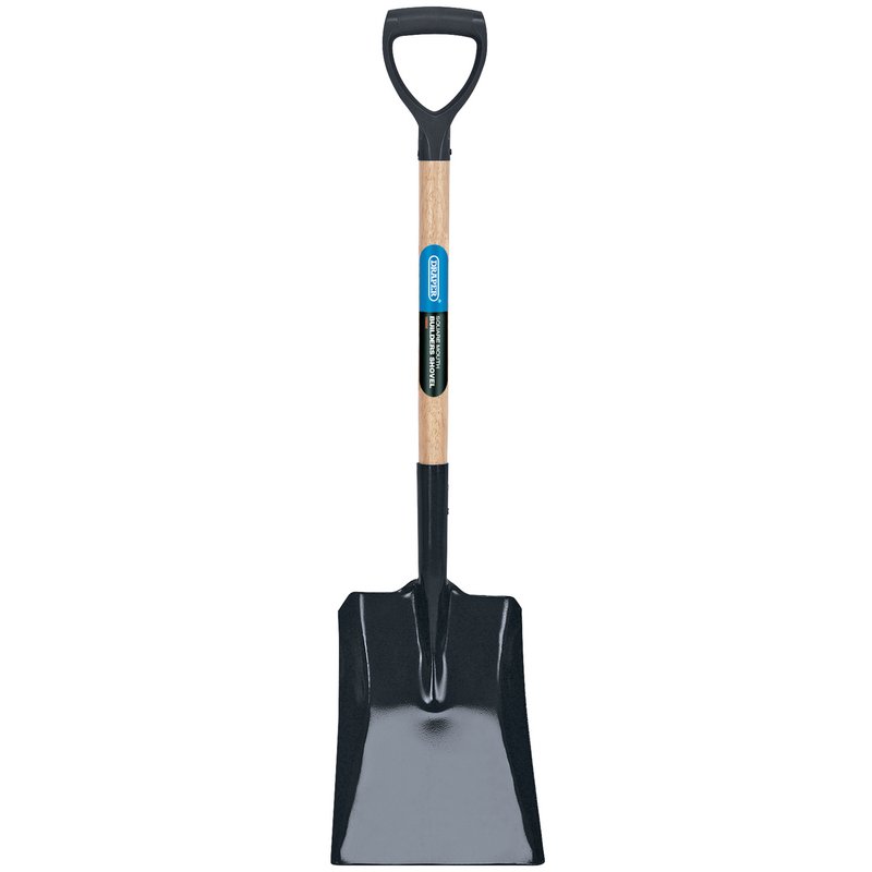 DRAPER Carbon Steel Square Mouth Builders Shovel with Hardwood Shaft