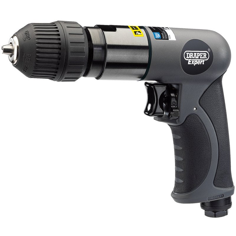 DRAPER Composite Reversible Keyless Air Drill, 10mm