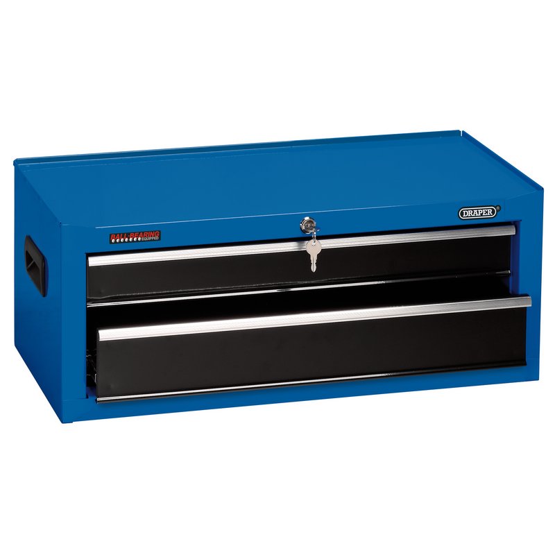 DRAPER Intermediate Tool Chest, 2 Drawer, 26", Blue