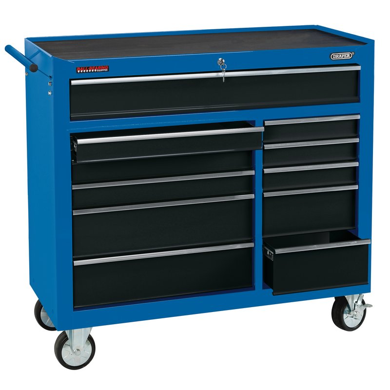 DRAPER Roller Tool Cabinet, 11 Drawer, 40"