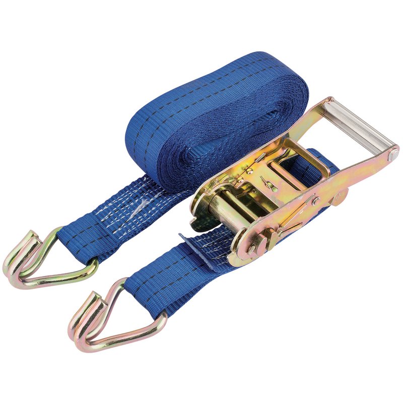 DRAPER Ratchet Tie Down Strap, 6m x 38mm, 750kg