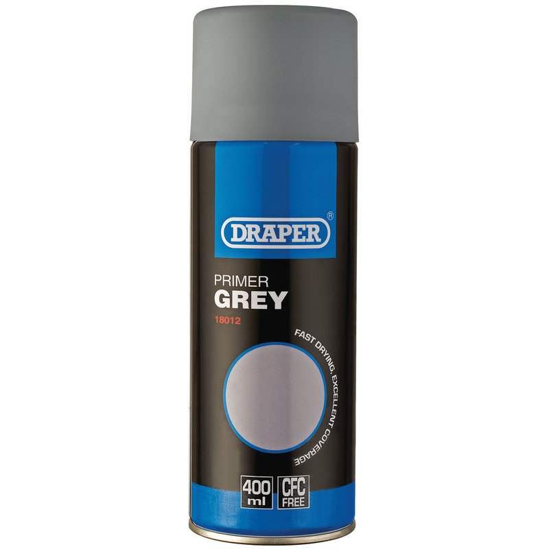 DRAPER Primer, 400ml, Grey