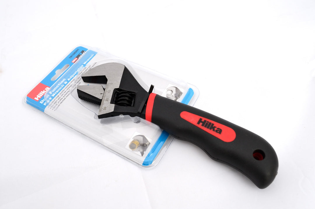 HILKA 8" (214mm) Extra Wide (40mm) Pipe & Adjustable Wrench