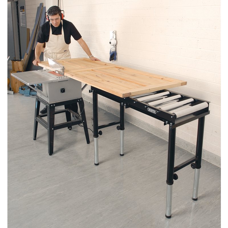 DRAPER Roller Table, 390mm