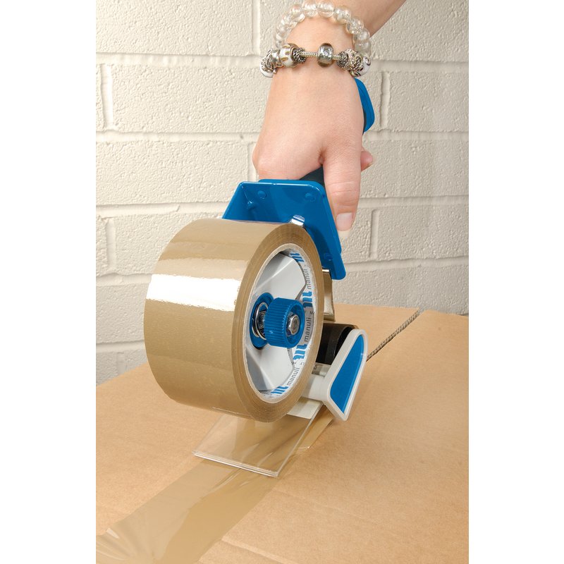 DRAPER Soft Grip Hand-Held Security Packing Tape Dispenser, 50mm