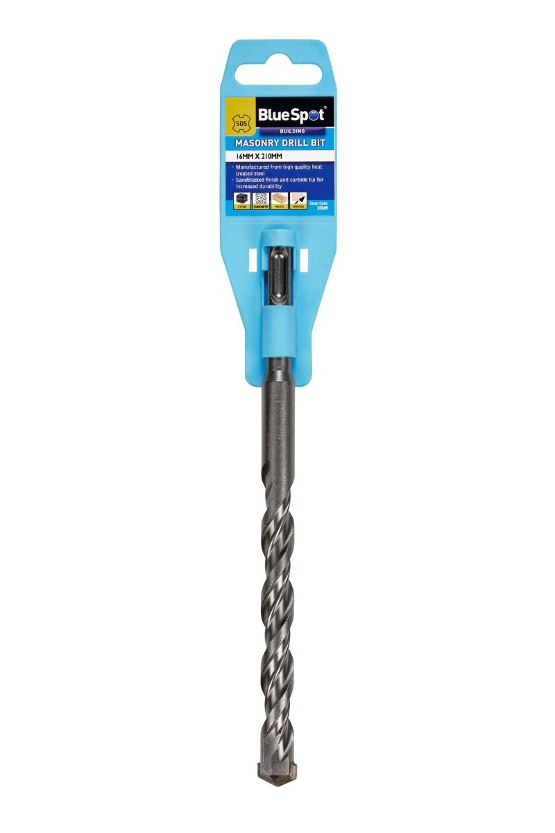 BLUE SPOT TOOLS SDS MASONRY DRILL BIT (16MM X 210MM)