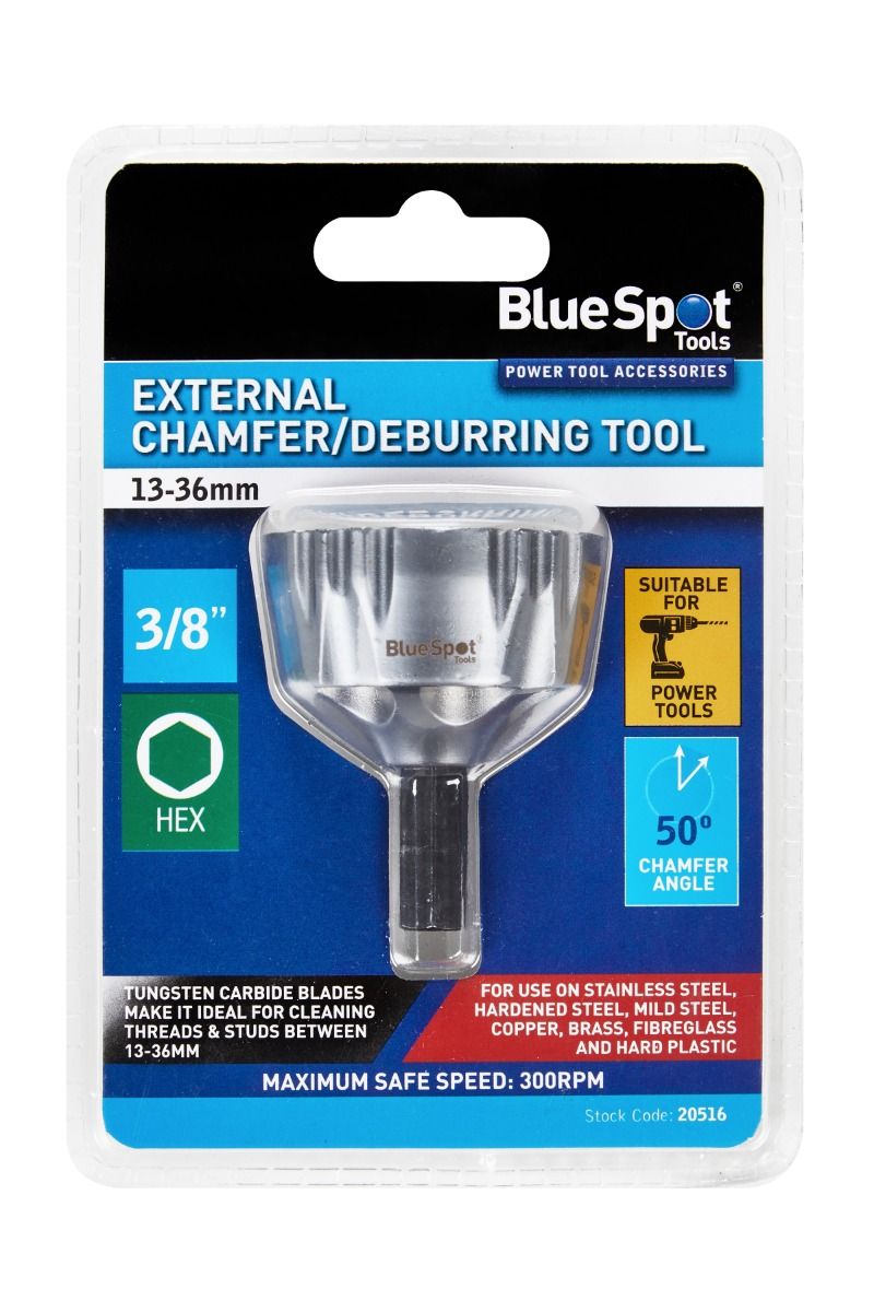 BLUE SPOT TOOLS EXTERNAL CHAMFER/DEBURRING TOOL (13-36MM)