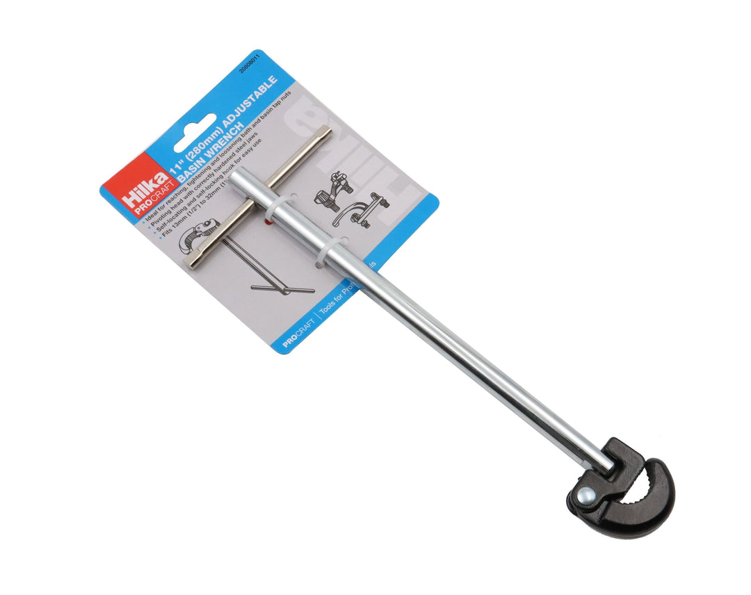 HILKA 11" (280mm) Adjustable Basin Wrench