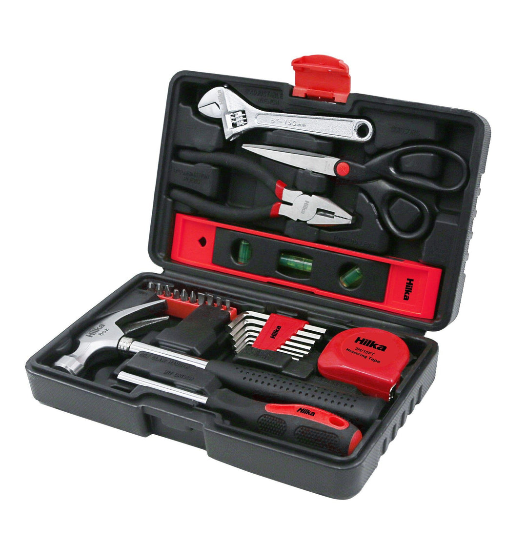 25 pce Tool Kit inc Level & Scissors - Premium Hand Tools from HILKA - Just £22.95! Shop now at Bargain LAB