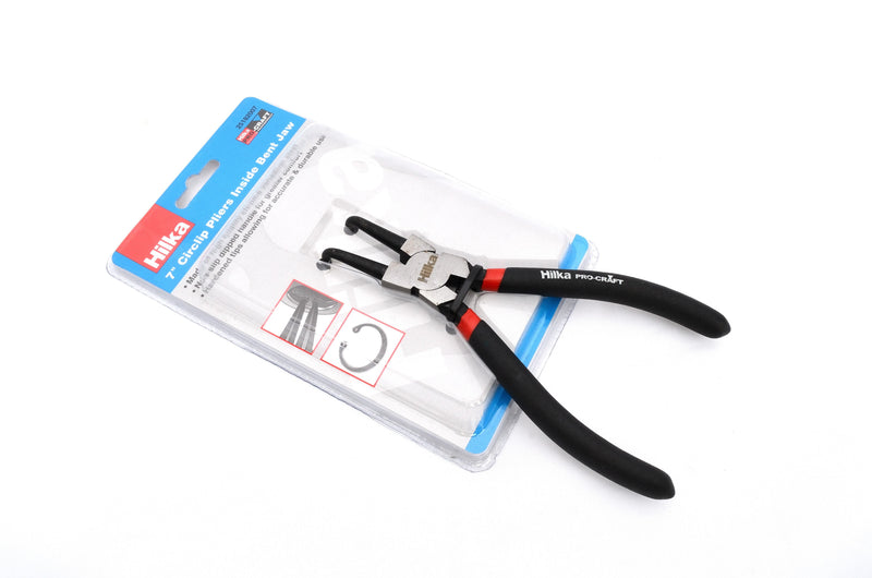 HILKA 7" Inside Bent Jaw Circlip Pliers