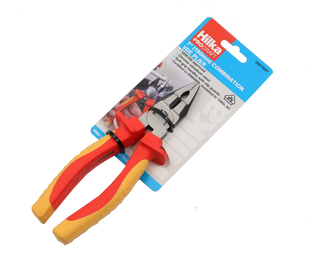 HILKA 7" (180mm) Combination VDE Pliers