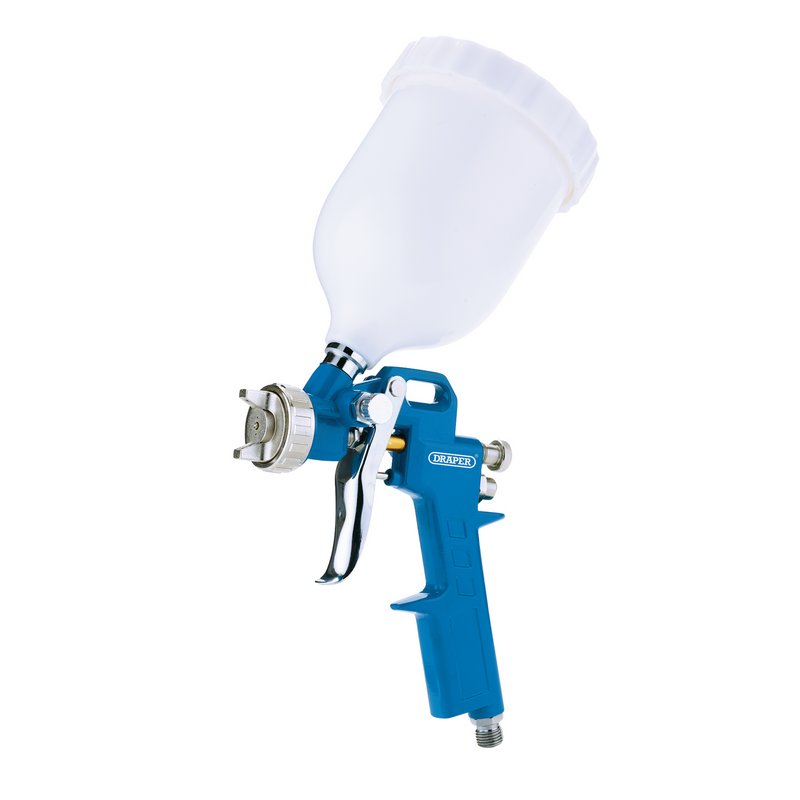 DRAPER Gravity Air Paint Spray Gun, 500ml, 1.5/2.2mm