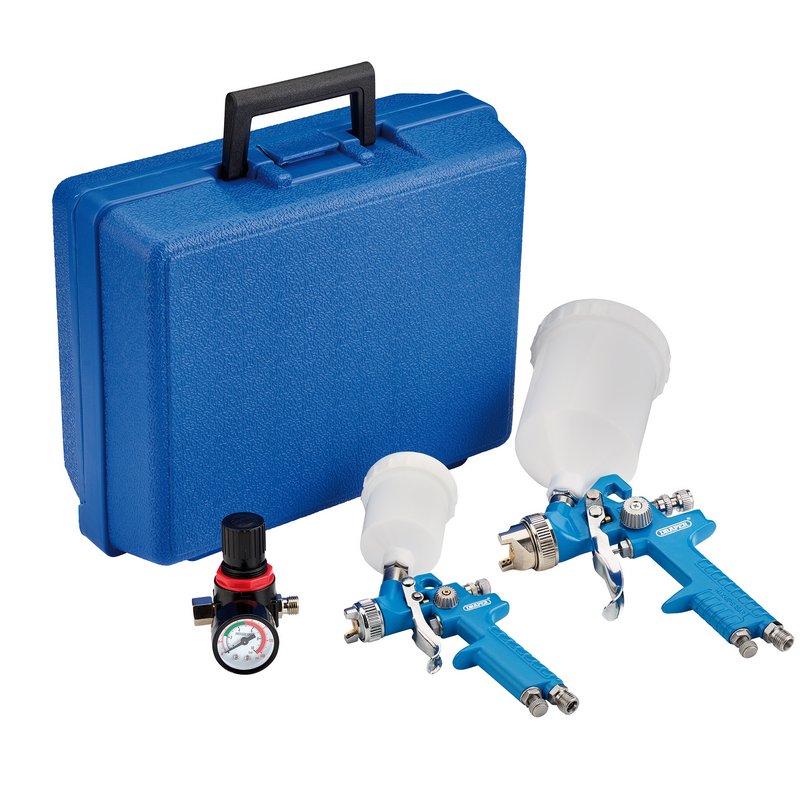 DRAPER HVLP Air Paint Spray Gun Kit (7 Piece)