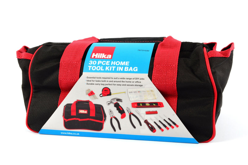 30 pce Home Tool Kit in Bag - Premium Hand Tools from HILKA - Just £29.99! Shop now at Bargain LAB