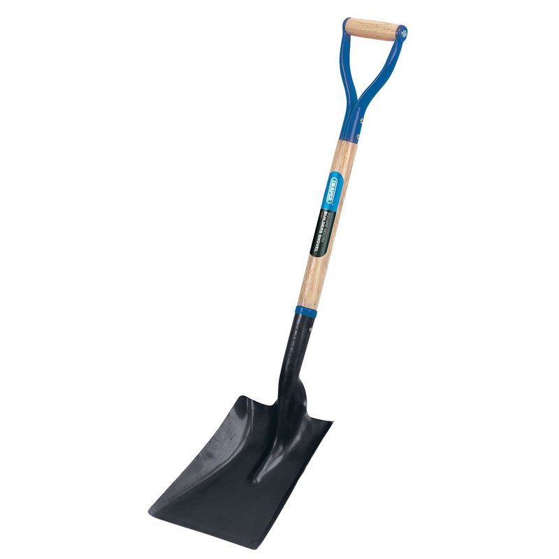 DRAPER Steel Square Mouth Builders Shovel with Hardwood Shaft