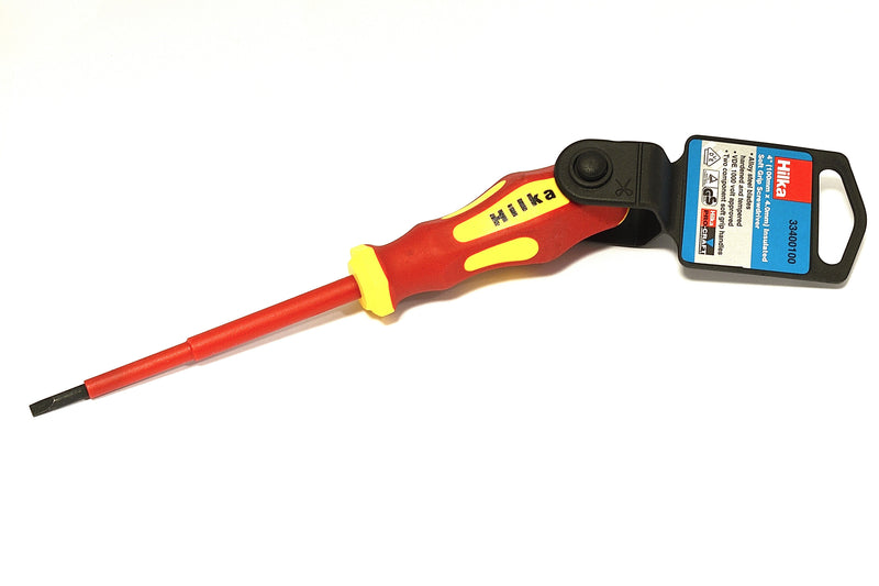 HILKA 100mm x 4mm VDE Screwdriver Insulated