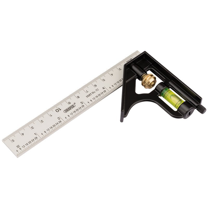 DRAPER Metric and Imperial Combination Square, 150mm