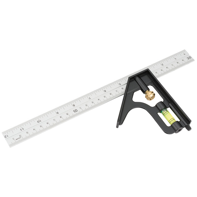 DRAPER Metric and Imperial Combination Square, 300mm