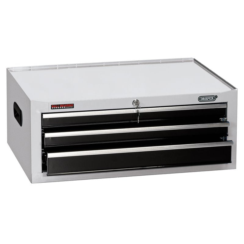 DRAPER Intermediate Tool Chest, 3 Drawer, 26", White