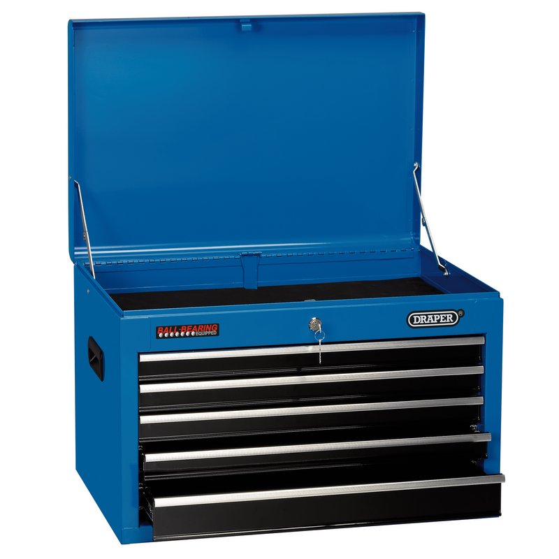 DRAPER Tool Chest, 5 Drawer, 26", 660 x 445 x 430mm, Blue