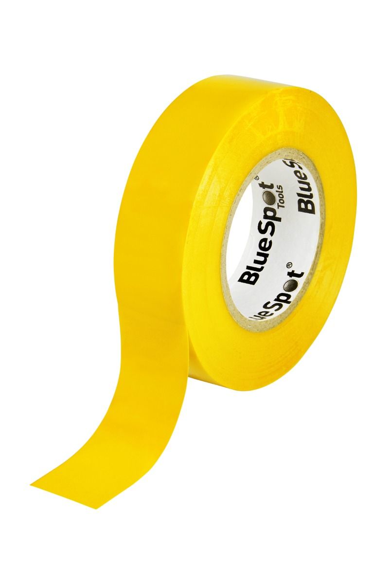 BLUE SPOT TOOLS 20M YELLOW PVC ELECTRICAL TAPE