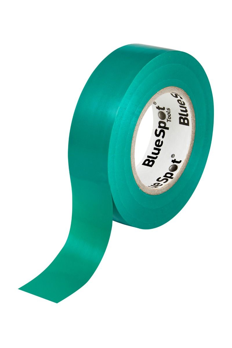 BLUE SPOT TOOLS 20M GREEN PVC ELECTRICAL TAPE