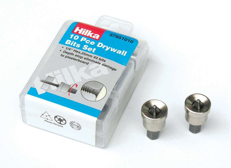 HILKA 10 pce Drywall Bit No 2