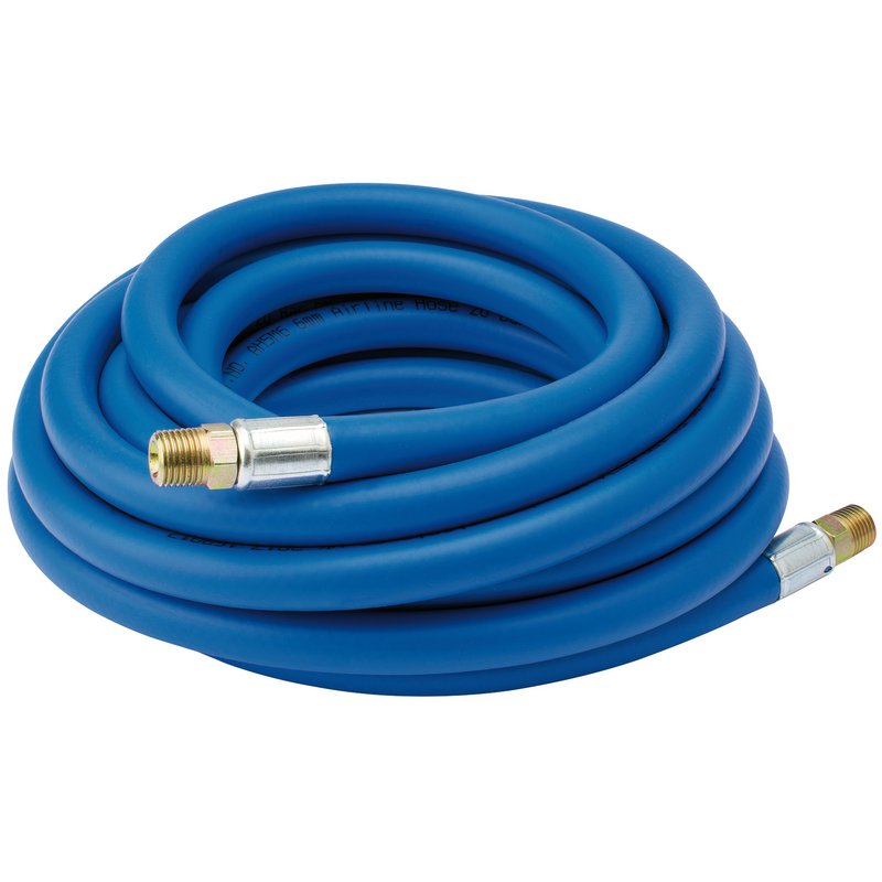 DRAPER Air Line Hose, 5m, 1/4"/6mm Bore, 1/4" BSP