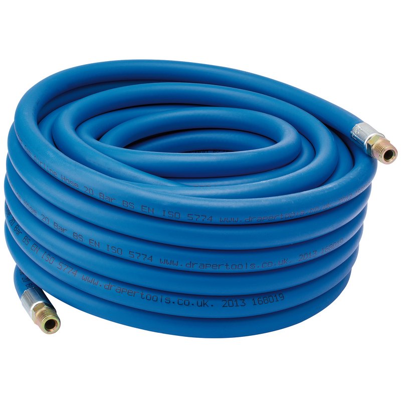 DRAPER Air Line Hose, 15m, 1/4"/6mm Bore, 1/4" BSP