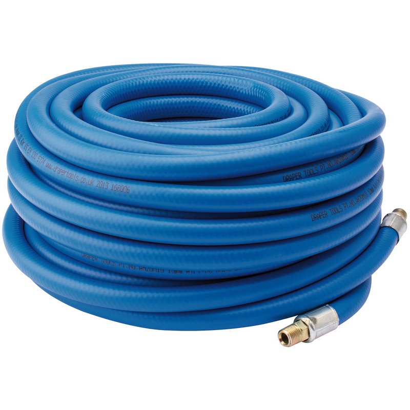 DRAPER Air Line Hose, 20m, 3/8"/10mm Bore, 1/4" BSP