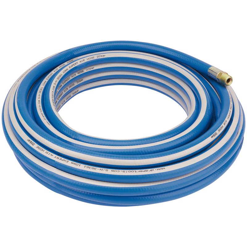 DRAPER Air Line Hose, 15m, 10mm Bore, 1/4" BSP