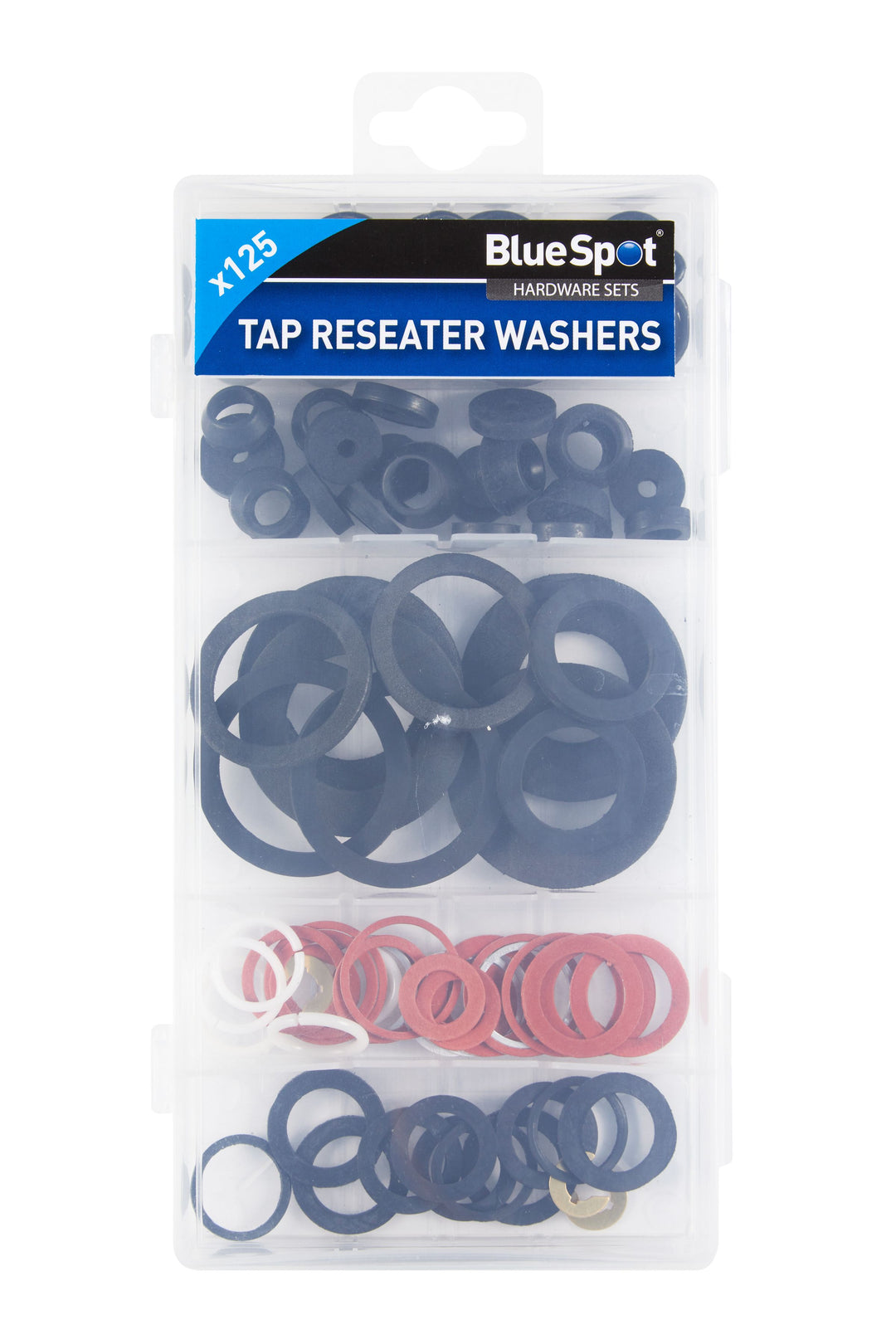 BLUE SPOT TOOLS 125 PCE ASSORTED TAP RESEATER WASHER SET