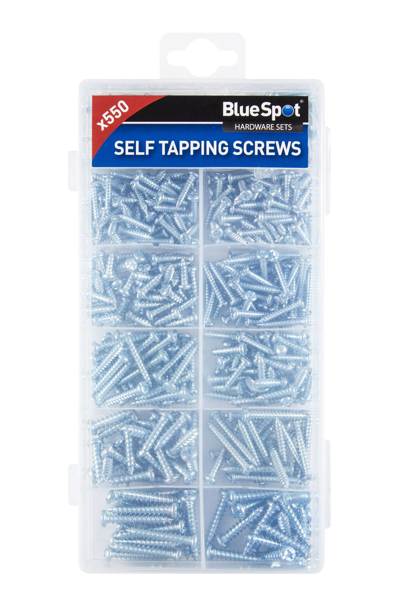 BLUE SPOT TOOLS 550 PCE ASSORTED SELF TAPPING SCREW SET