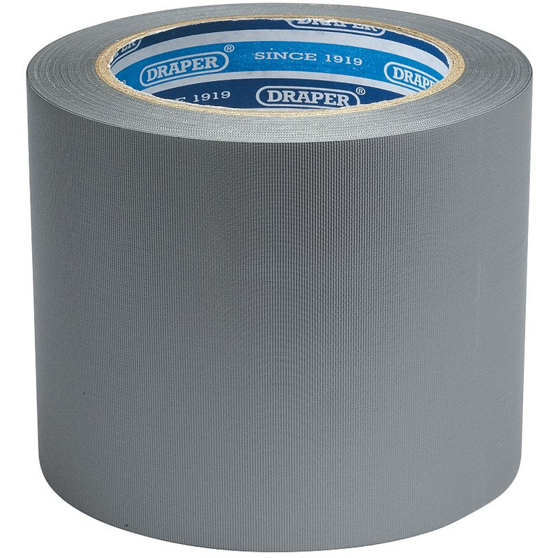 DRAPER Duct Tape Roll, 33m x 100mm, Grey