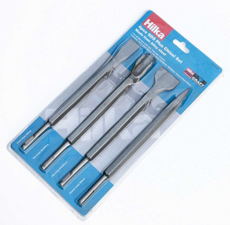 HILKA 4 pce SDS Plus Chisel Set