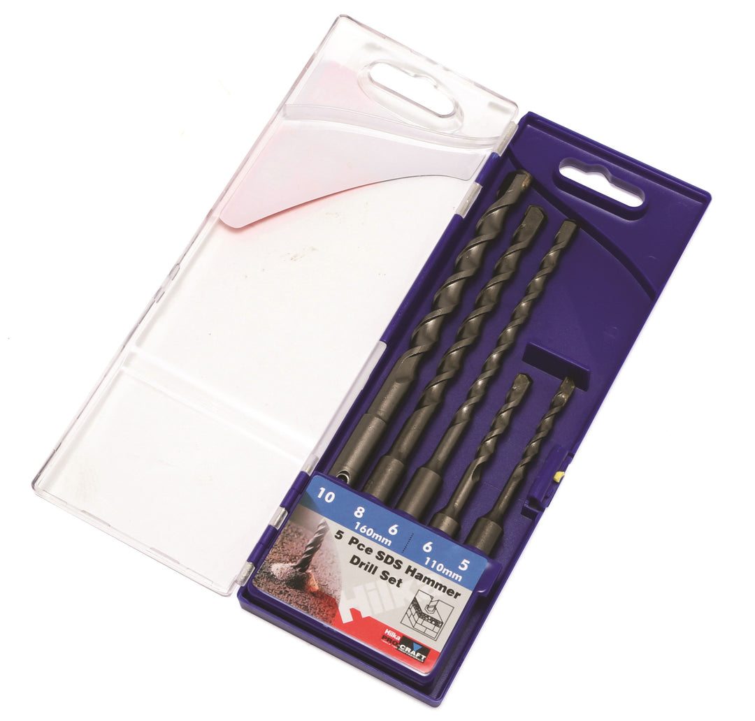 HILKA 5 pce SDS Hammer Drill Set