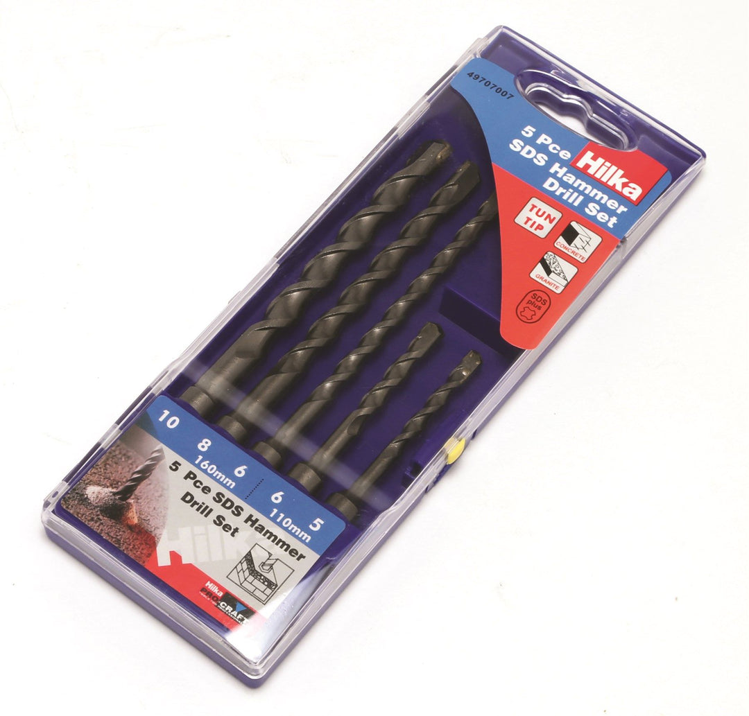 HILKA 5 pce SDS Hammer Drill Set