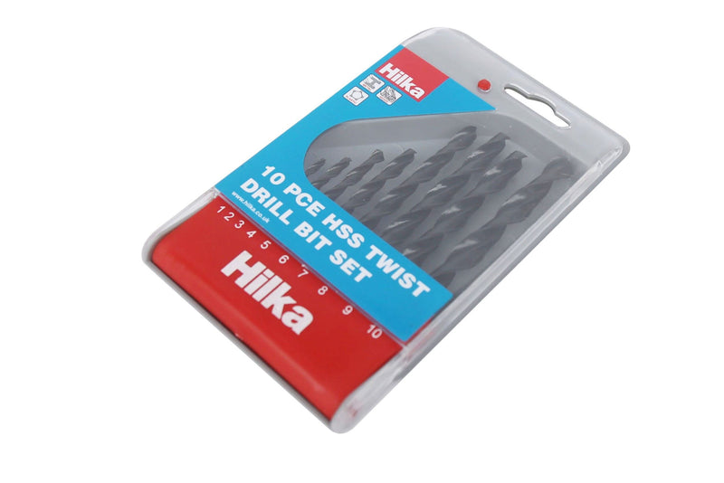 HILKA 10 pce HSS Drill Bit Set