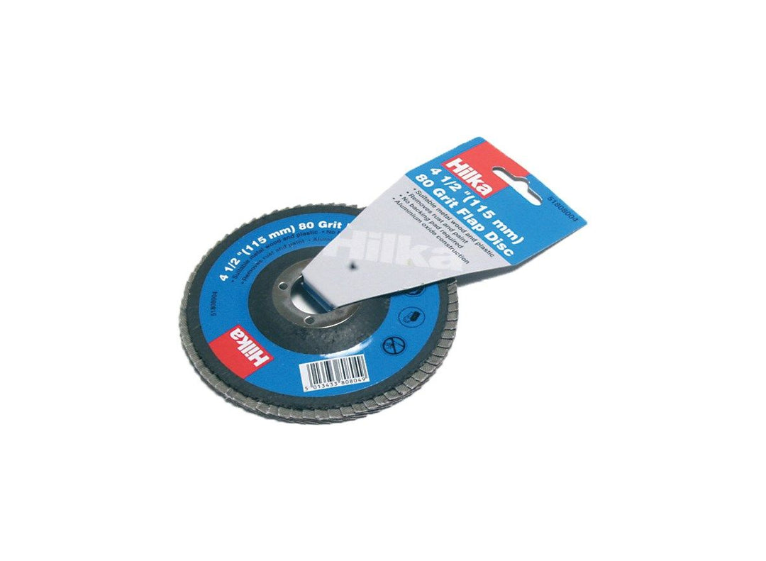 HILKA 4 1/2" (115mm) 80 Grit Flap Disc