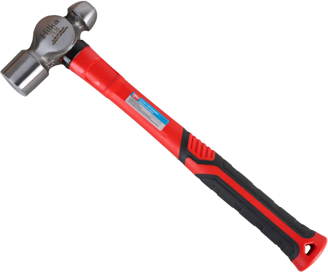 HILKA 2lb Ball Pein Hammer Fibre Glass Shaft