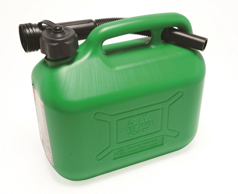 5L Green Plastic Fuel Can - Bargain LAB