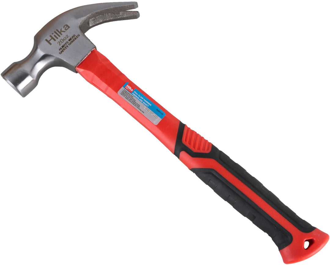 HILKA 20oz Claw Hammer Fibre Glass Shaft