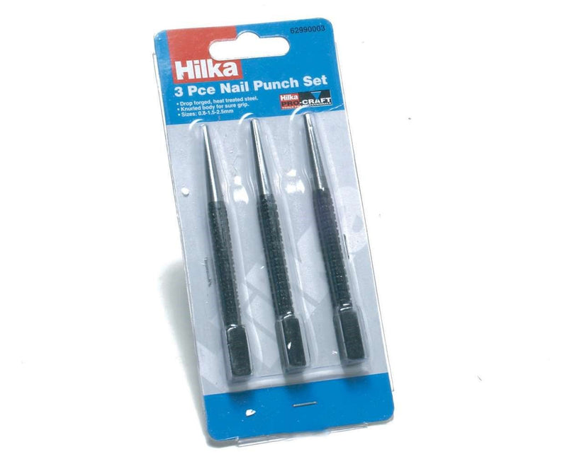 HILKA 3 pce Nail Punch Set