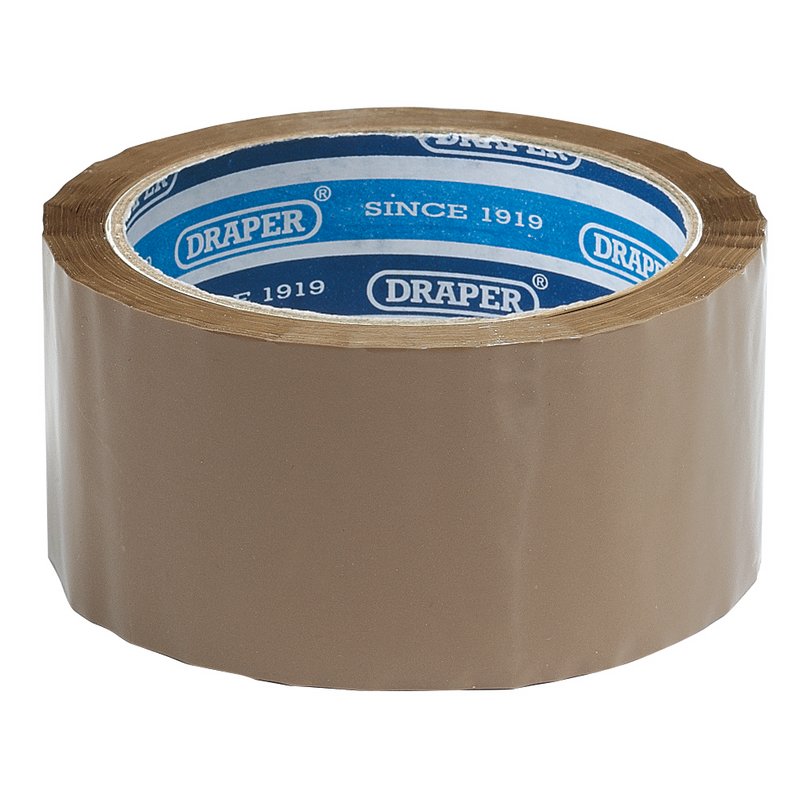 DRAPER Packing Tape Roll, 66m x 50mm