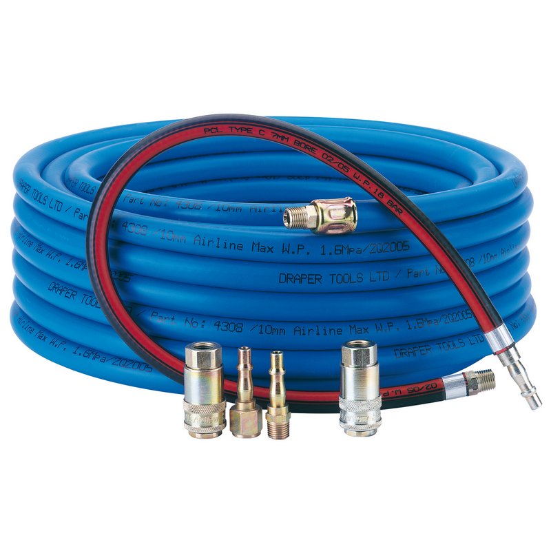 DRAPER Heavy Duty Air Connector Kit, 3/8"